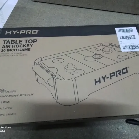 BOXED HY-PRO 20" TABLETOP AIR HOCKEY