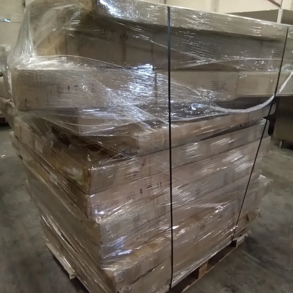 PALLET OF ASSORTED FLAT PACK FURNITURE PARTS