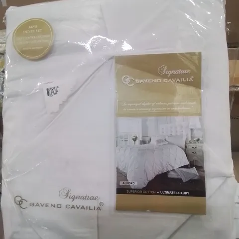 BAGGED KINGSIZE COTTON DUVET SET 