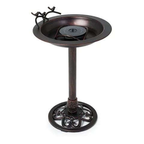 BERNINI FONTANA IRON BIRD BATH FOUNTAIN