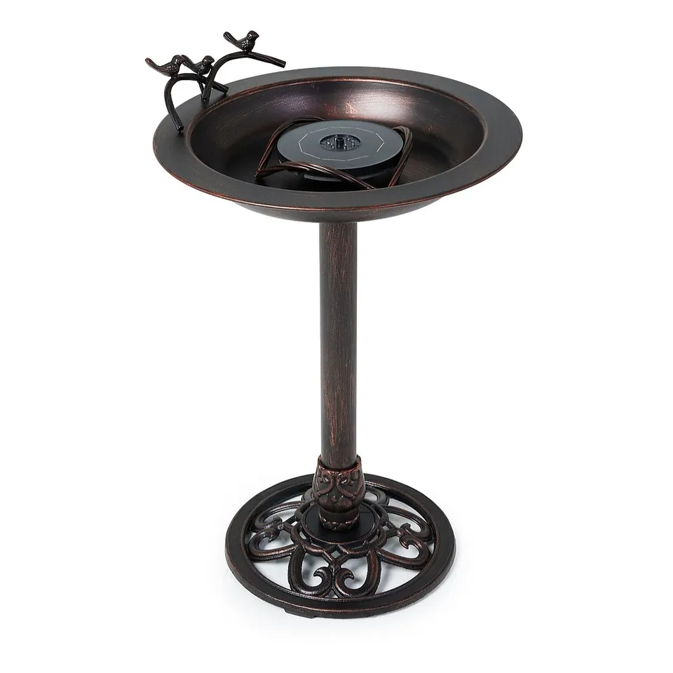 BERNINI FONTANA IRON BIRD BATH FOUNTAIN