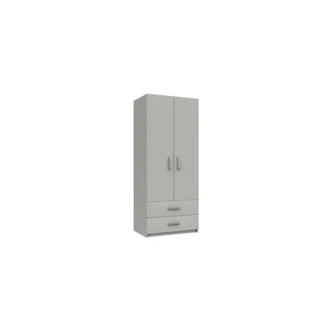 BOXED NARVAEZ 2 DOOR MANUFACTURED WOOD WARDROBE