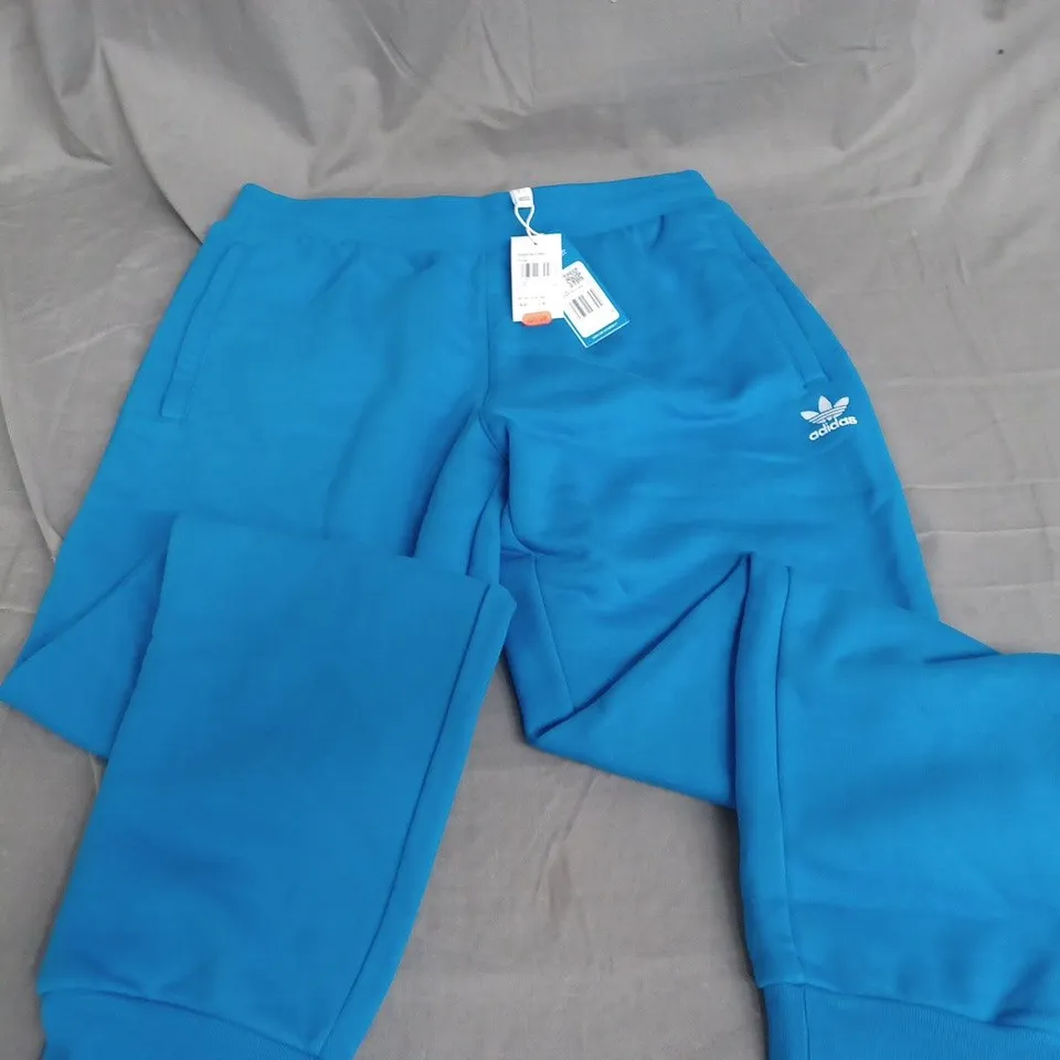 ADIDAS ESSENTAIL JOGGERS IN BLUE - UK L