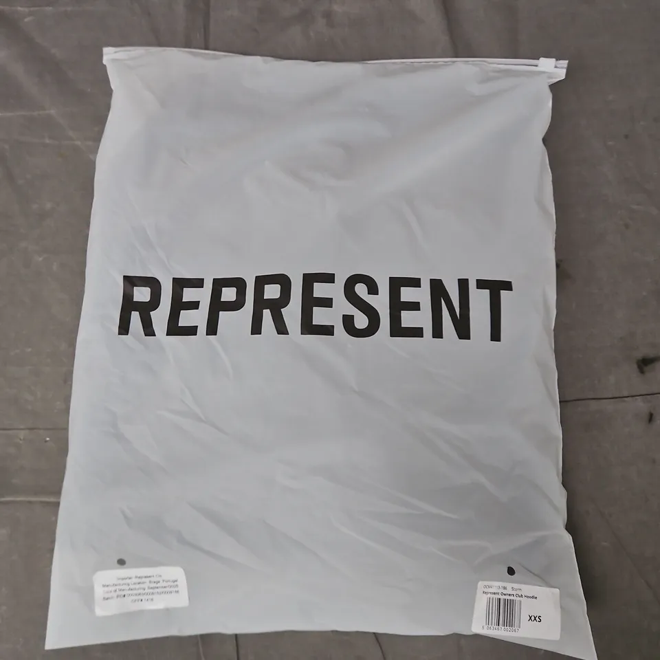 REPRESENT OWNERS CLUB HOODIE IN STORM GREY SIZE XXS