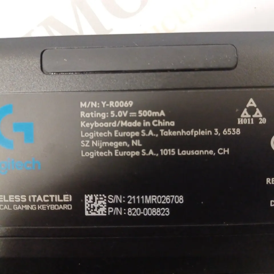 LOGITECH G915 LIGHTSPEED WIRELESS RGB MECHANICAL GAMING KEYBOARD