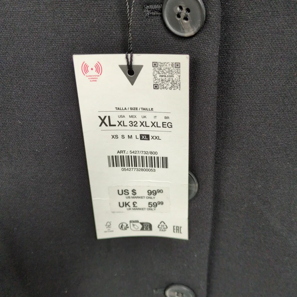 ZARA WOMEN’S BLACK BLAZER JACKET – SIZE XL