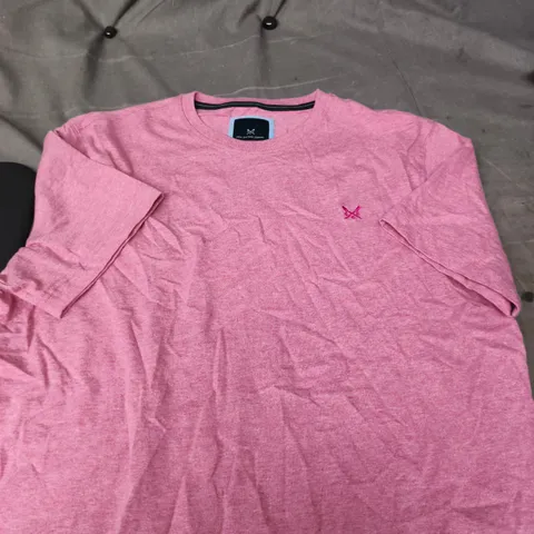 CREW CLOTHING COMPANY PINK T-SHIRT – SIZE L