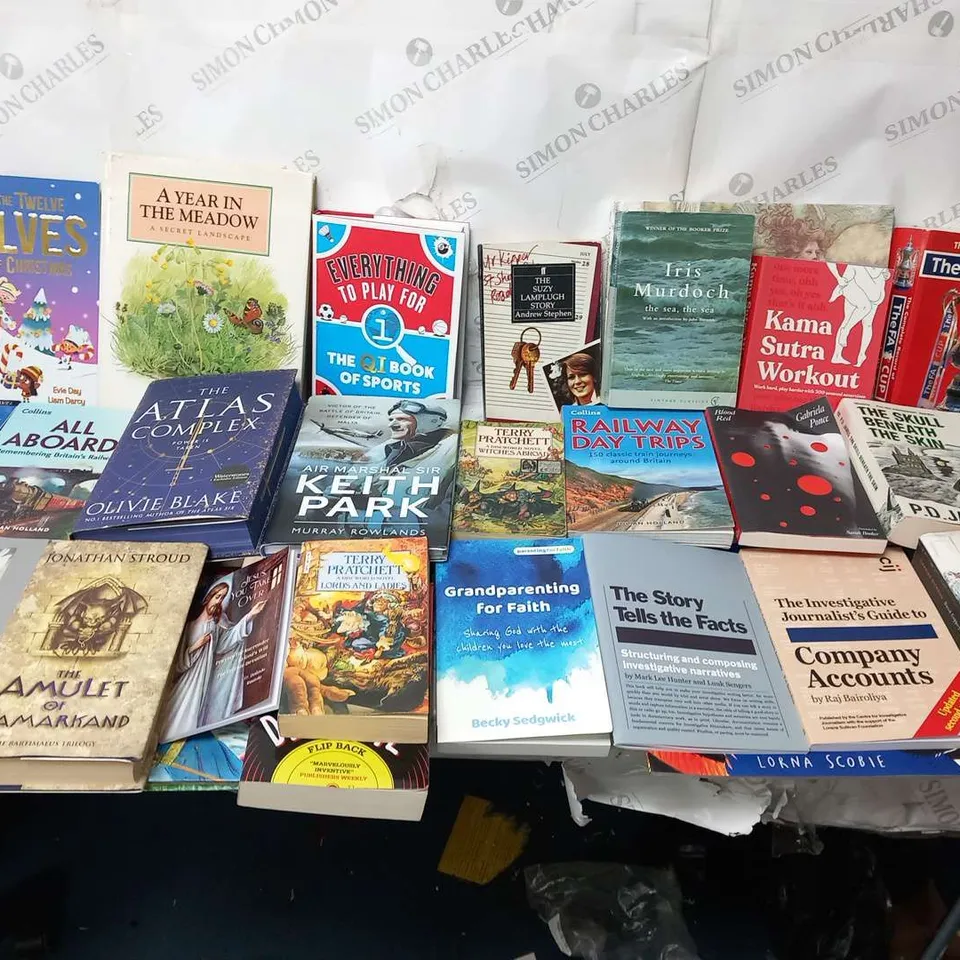 LARGE QUANTITY OF ASSORTED BOOK TITLES INCLUDE FICTION AND NON-FICTION TITLES BY AUTHORS SUCH AS;