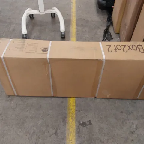 BOXED PLUM 10FT SPACE II SPRINGSAFE TRAMPOLINE (INCOMPLETE, ONE BOX ONLY. BOX 2 OF 2)