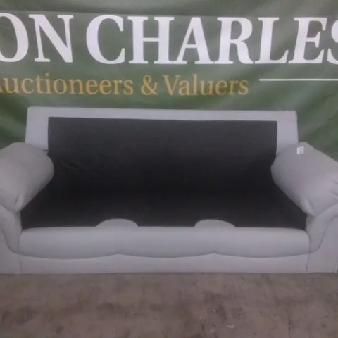 DESIGNER ANDERSON LIGHT GREY 3 SEATER SOFA 