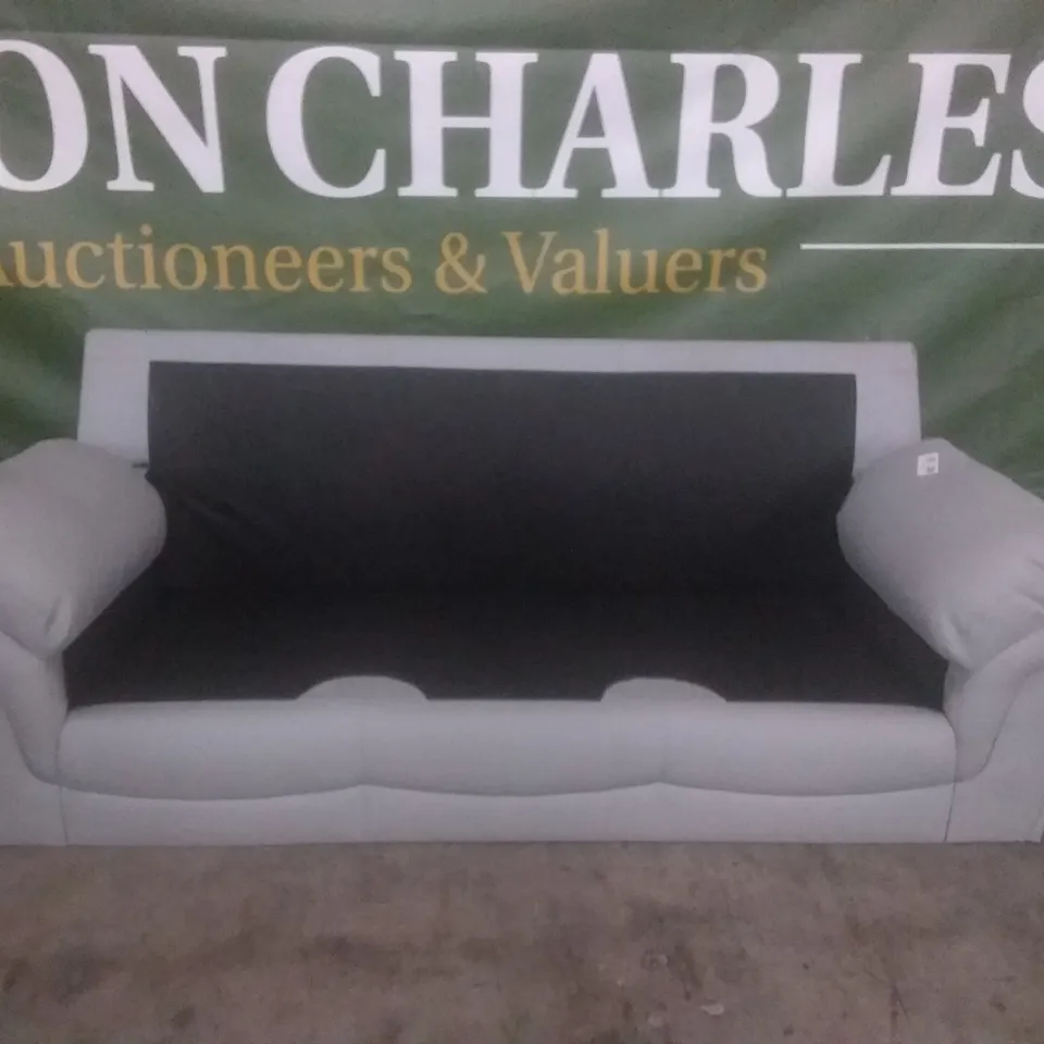 DESIGNER ANDERSON LIGHT GREY 3 SEATER SOFA
