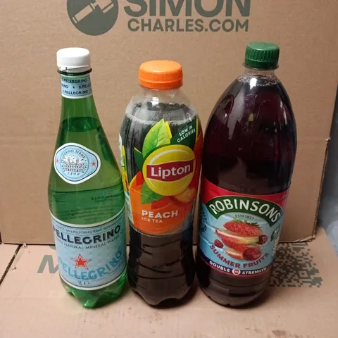 6 X ASSORTED DRINKS PRODUCTS TO INCLUDE ROBINSONS, S.PELLEGRINO, LIPTON ETC