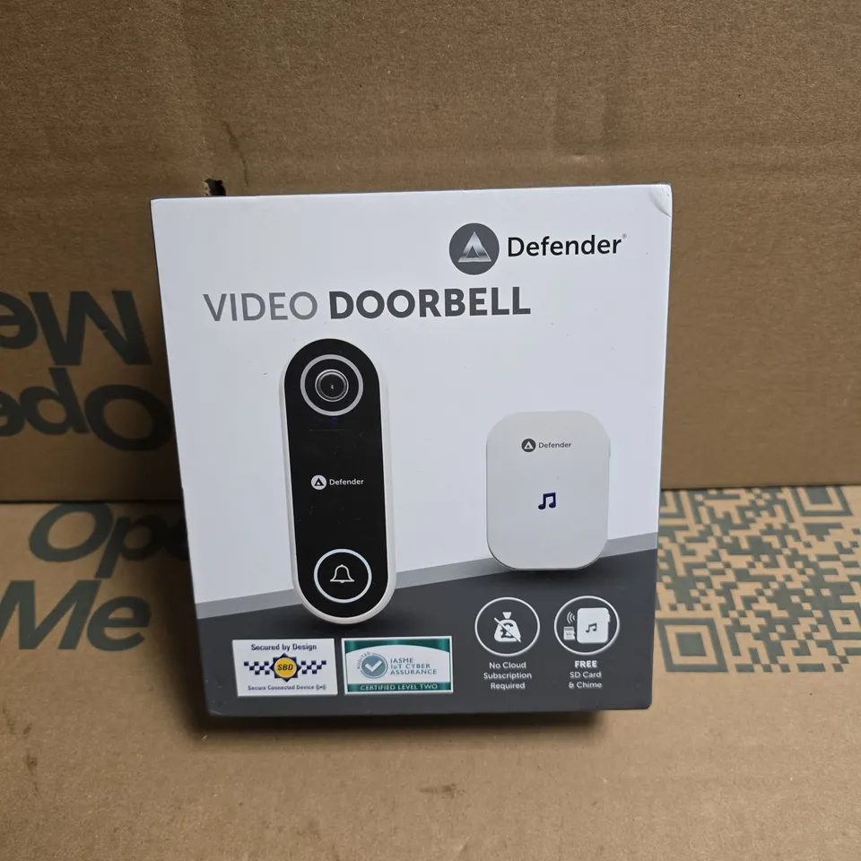 DEFENDER VIDEO DOORBELL BOXED, SEALED
