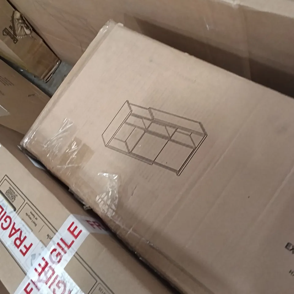 BOXED REN EXTENDABLE SIDEBOARD - WALNUT EFFECT (1 BOX)