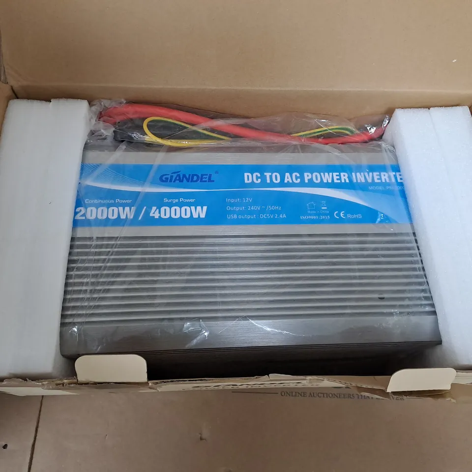 BOXED GIANDEL DC TO AC POWER INVERTER PM 2000KAR