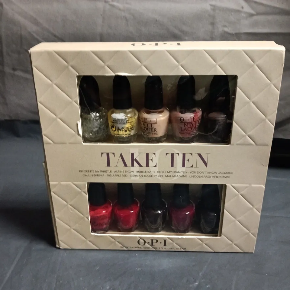 OPI NAIL LACQUER TAKE TEN GIFT SET – 10 MINI NAIL POLISHES
