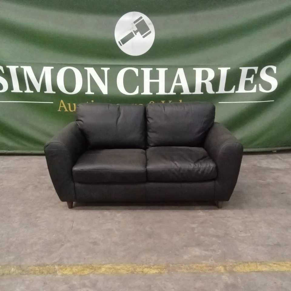 SHAY ITALIAN LEATHER 2 SEATER SOFA RRP £749