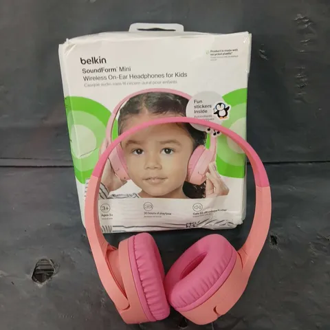 BELKIN PINK SOUNDFORM KIDS HEADPHONES