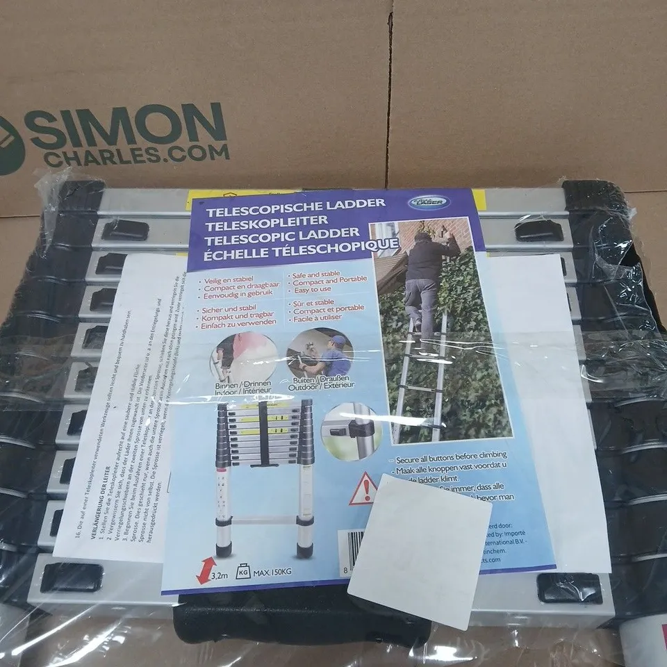 AQUA LASER TELESCOPIC LADDER UNBOXED