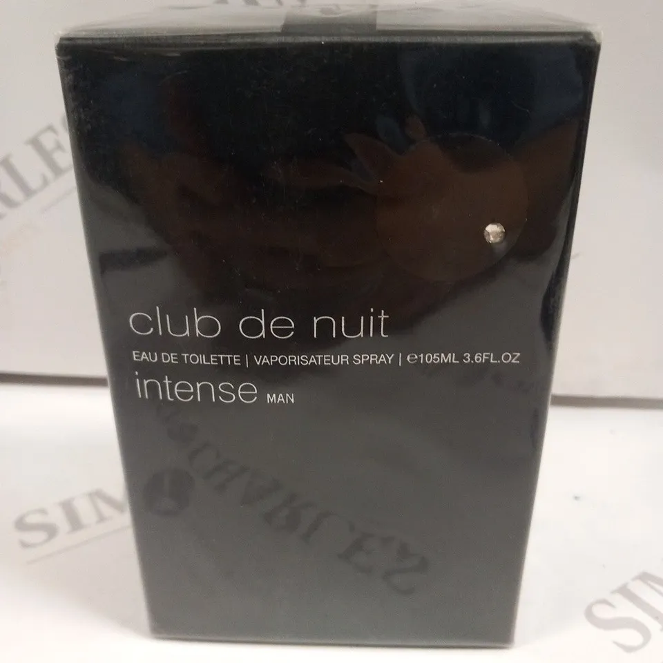 BOXED AND SEALED CLUB DE NUIT EAU DE TOILETTE INTENSE MAN 105ML