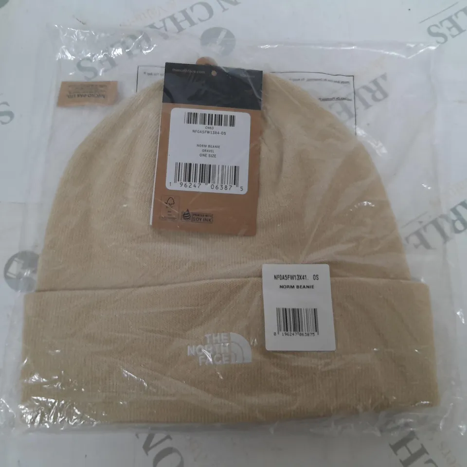 NORTH FACE NORM BEANIE IN GRAVEL - ONE SIZE