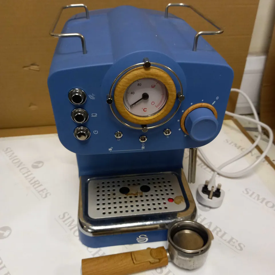 SWAN ESPRESSO COFFEE MAKER - SPRUCE BLUE