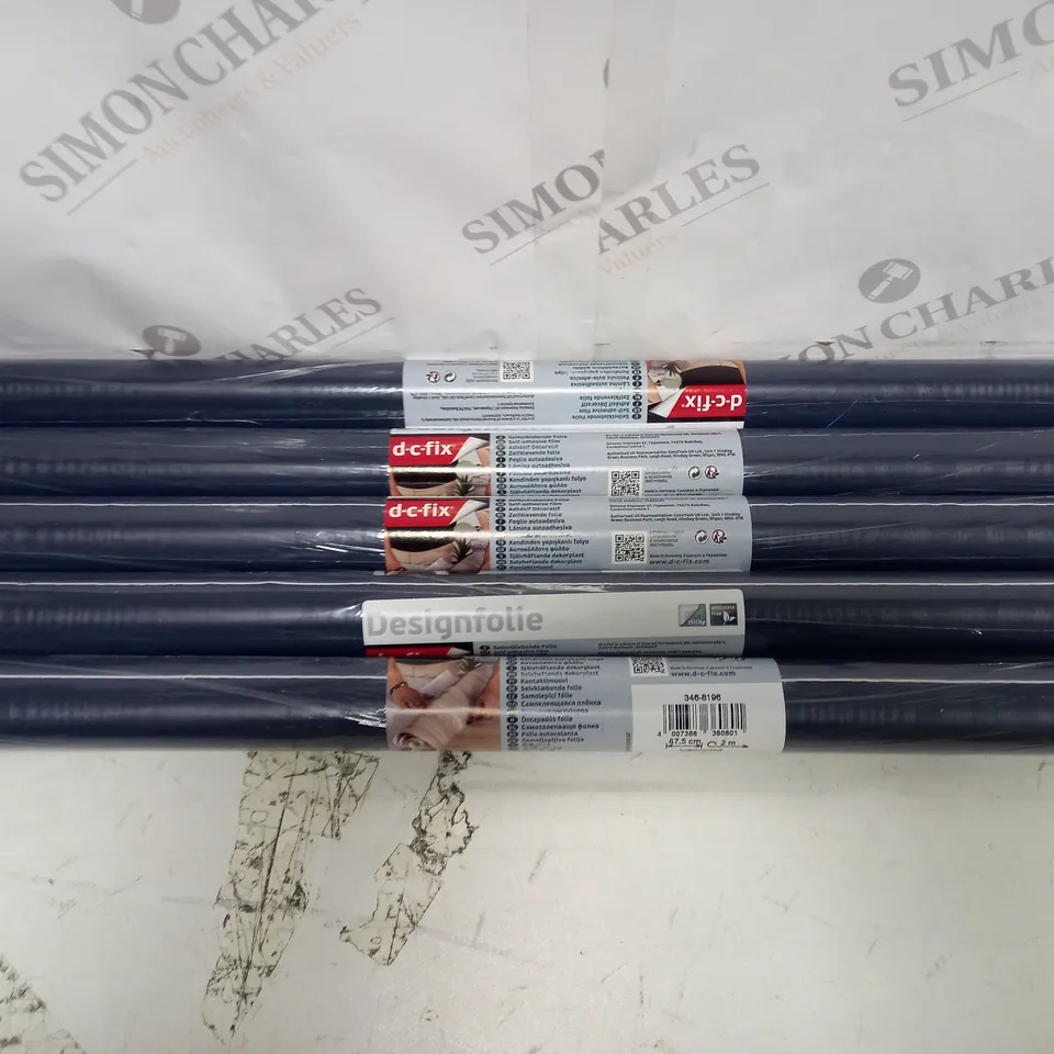 LOT OF 5 DESIGNFOLIE SELF ADHESIVE FILM - 67CM X 2M