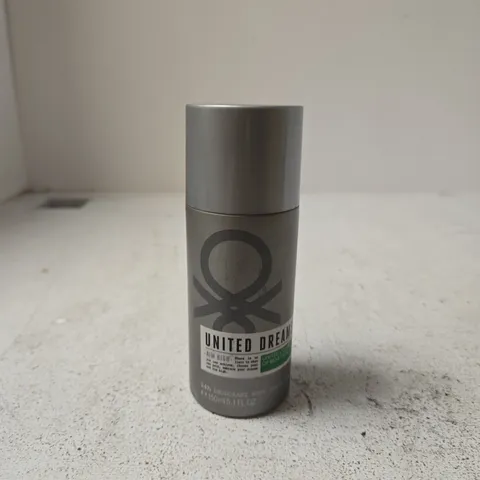 BOX OF APPROXIMATELY 11 X BENETTON UNITED DREAMS AIM HIGH DEODORANT SPRAY 150ML