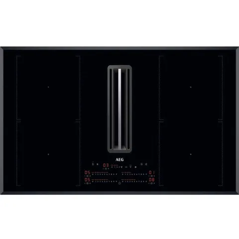 AEG INTEGRATED INDUCTION HOB WITH EXTRACTOR Model CDE84751FB