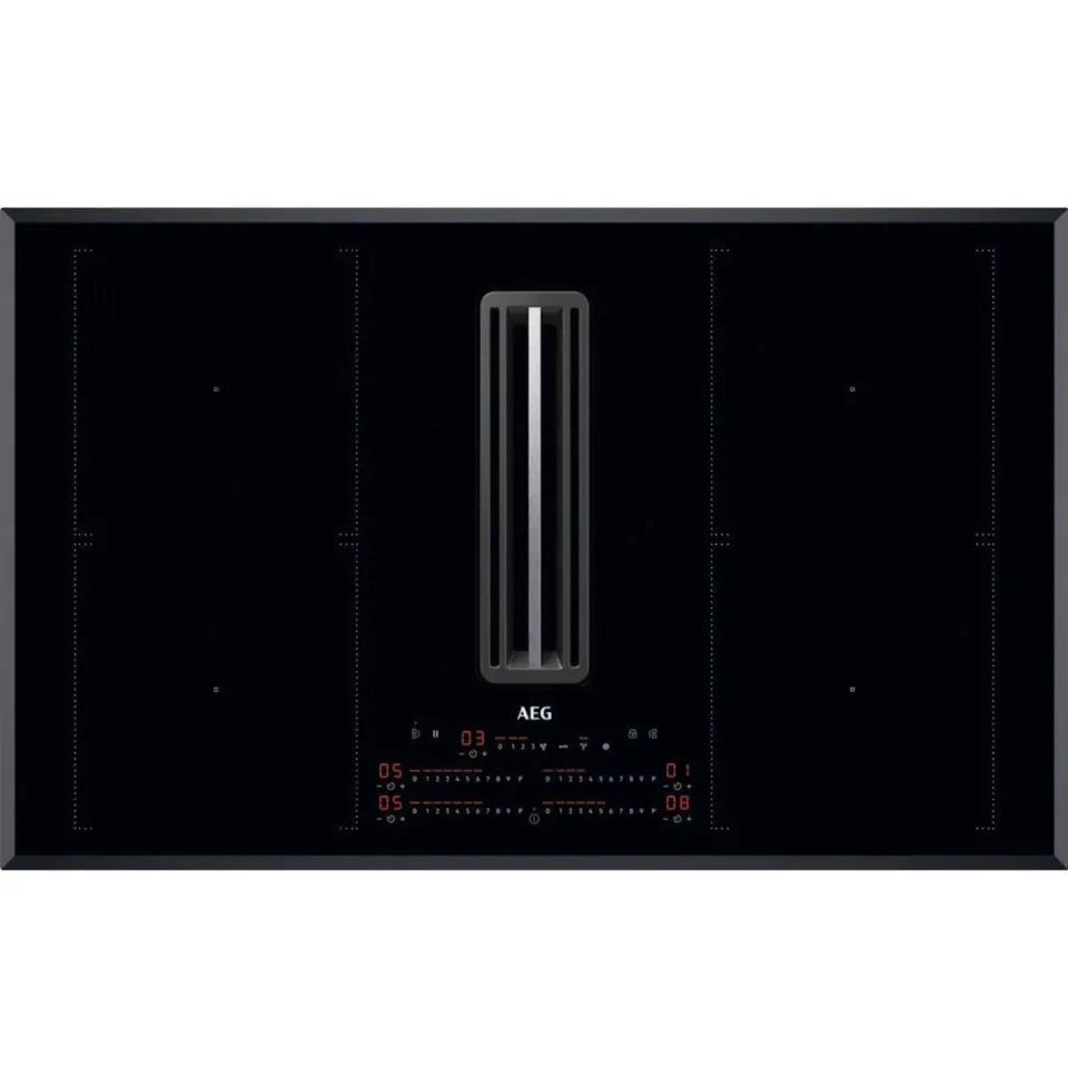AEG INTEGRATED INDUCTION HOB WITH EXTRACTOR Model CDE84751FB