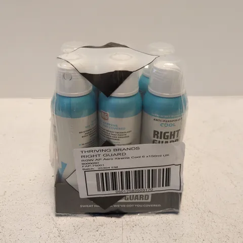 6X RIGHT GUARD XTREME COOL (150ML)