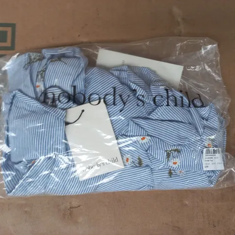 BAGGED NOBODY'S CHILD BROOKE TOP IN BLUE SIZE UK 14