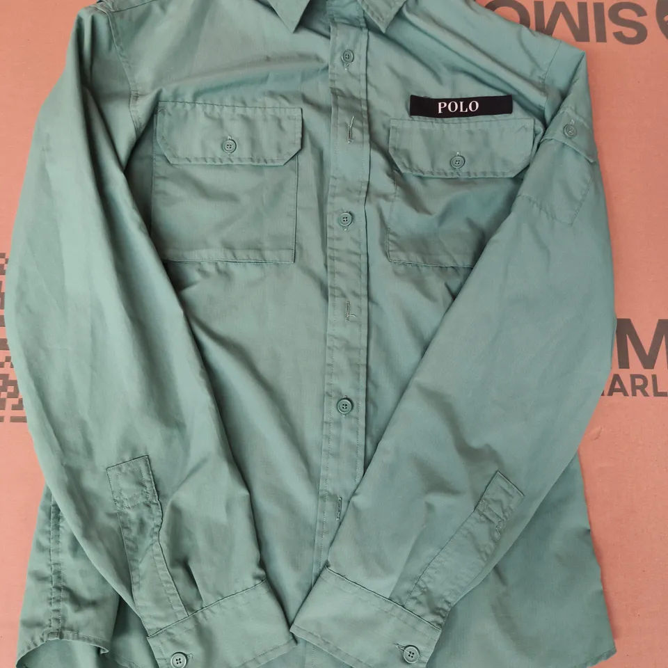POLO RALPH LAUREN CLASSIC FIT SHIRT IN GREEN SIZE SMALL