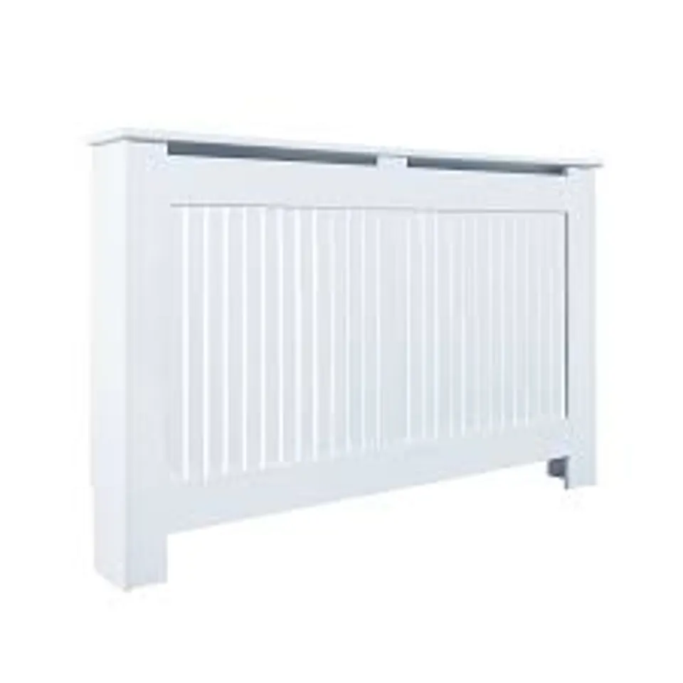 BOXED KENSINGTON LARGE WHITE RADIATOR COVER 