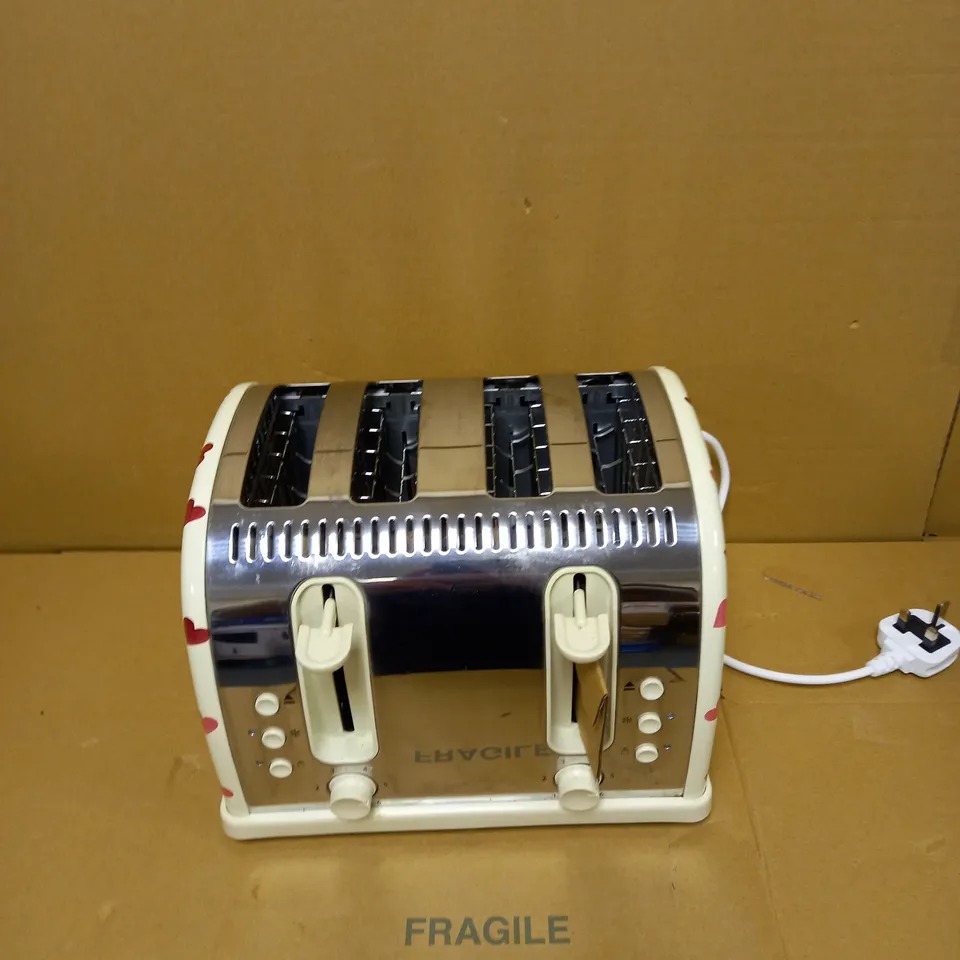 RUSSELL HOBBS AND EMMA BRIDGEWATER 4-SLICE TOASTER