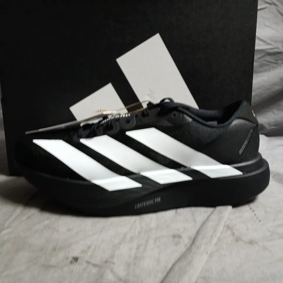 ADIDAS ADIZERO EVO SL M MEN'S RUNNING SHOES – BLACK/WHITE, UK 8