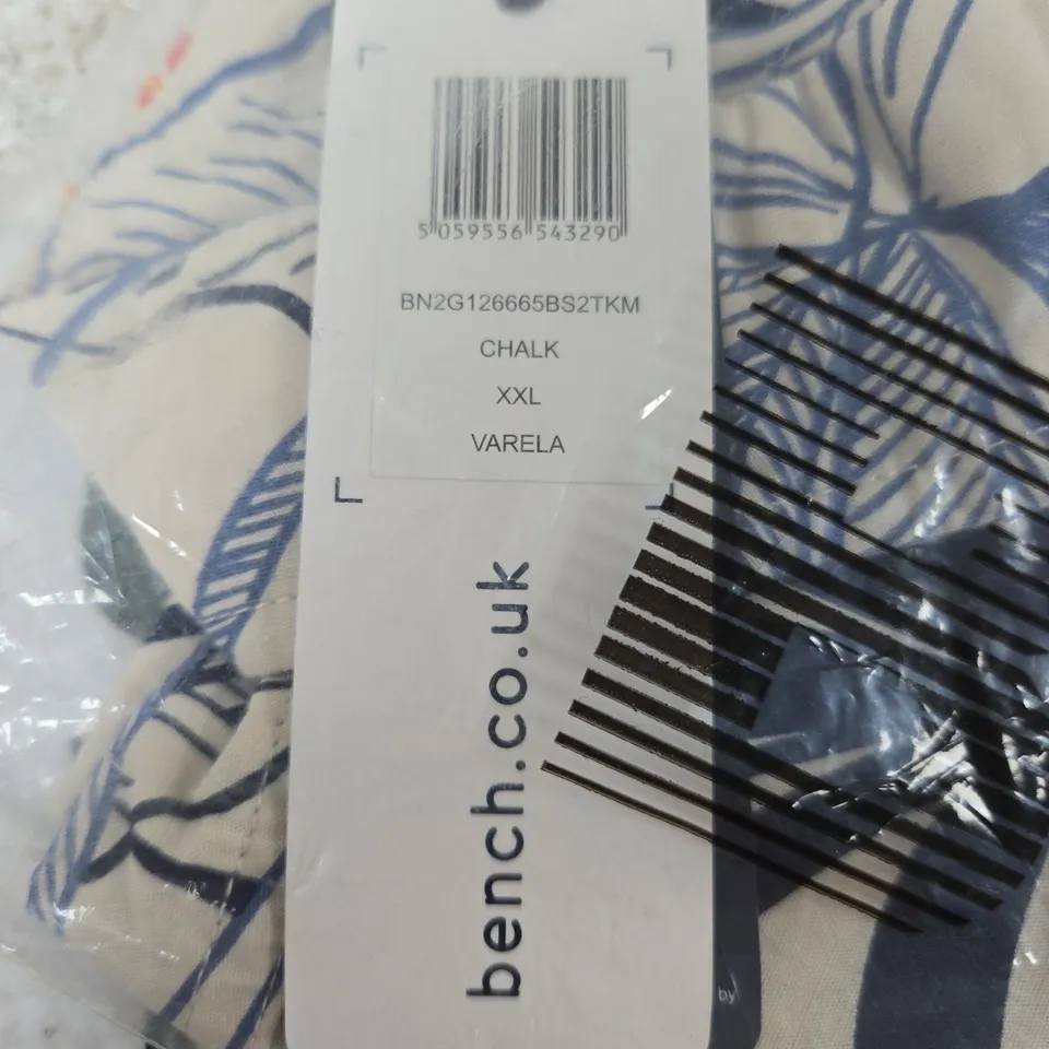 UK XXL BENCH FLORAL PRINT SHIRT – CHALK