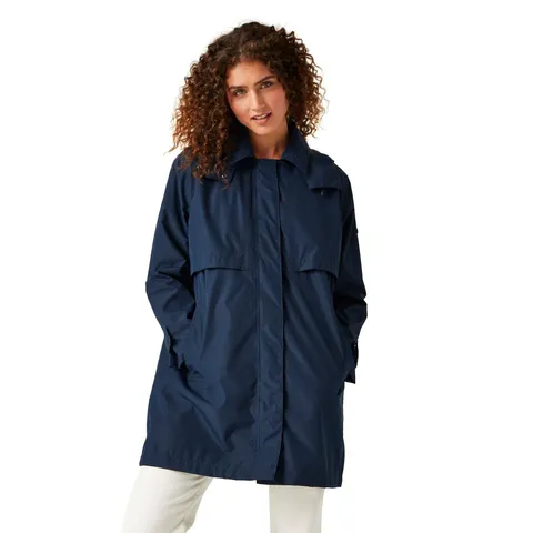 REGATTA WOMENS GEORGONIA WATERPROOF JACKET NAVY - UK SIZE 8