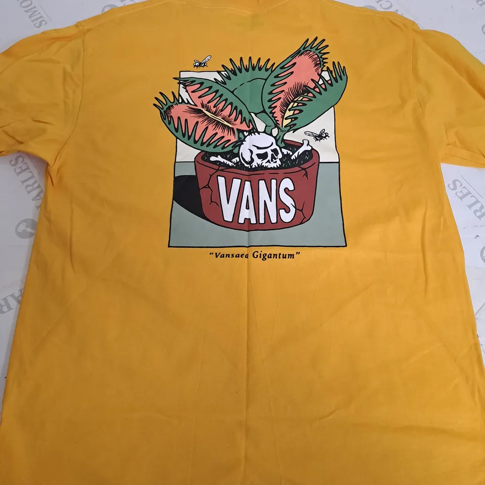 VANS YELLOW GRAPHIC T-SHIRT - MEDIUM