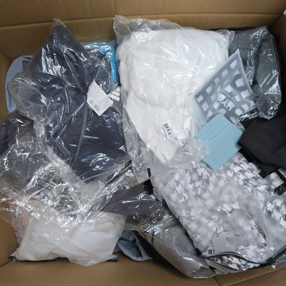 box of aprox 20 assorted items of clothing in different styles, sizes and colours - collection only 