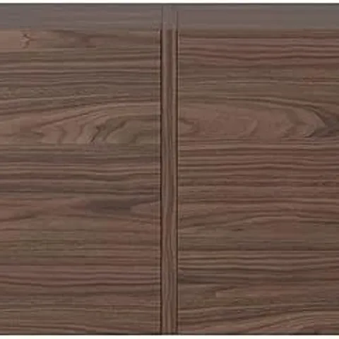 BOXED SELSEY BISIRA WOODEN TV CABINET, WALL-MOUNTED GLAMOUR STYLE, 200X32X30 CM - BROWN