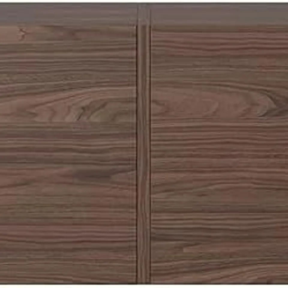 BOXED SELSEY BISIRA WOODEN TV CABINET, WALL-MOUNTED GLAMOUR STYLE, 200X32X30 CM - BROWN