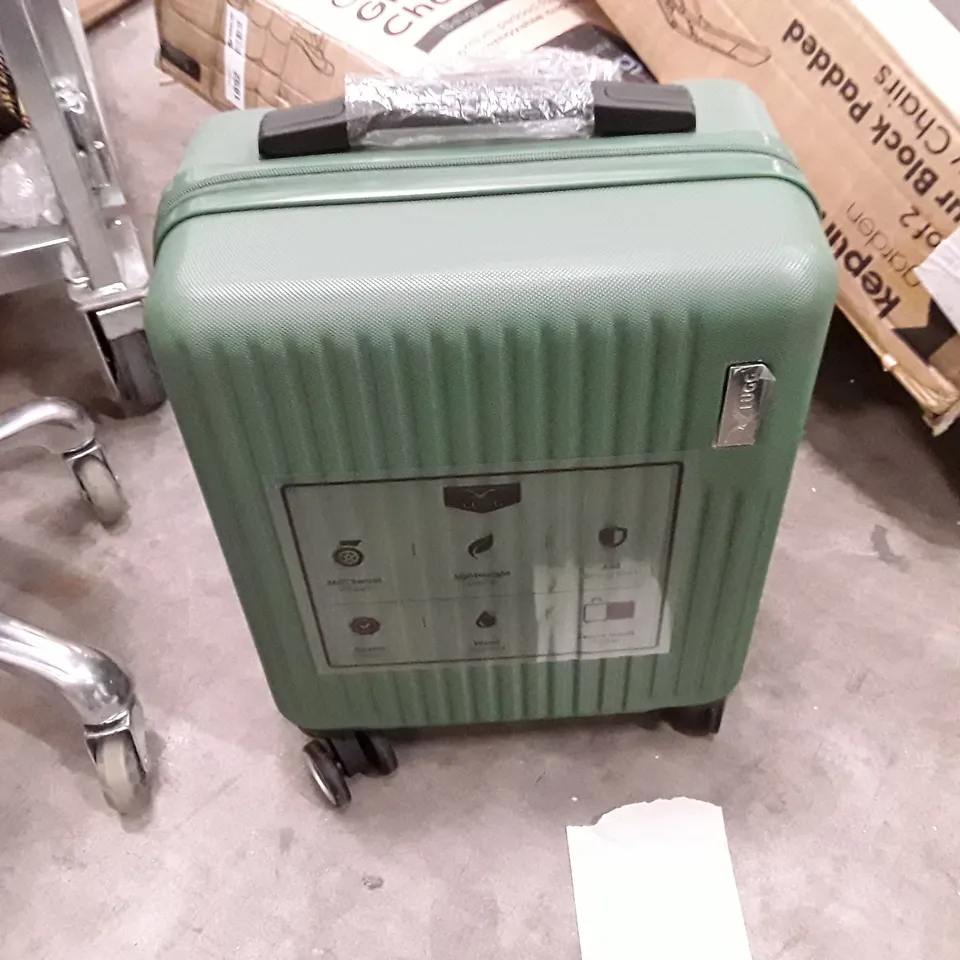 UNBOXED KEPLIN LUGG SMALL SIZE TRAVEL LUGGAGE WITH WHEELS GREEN COLOUR