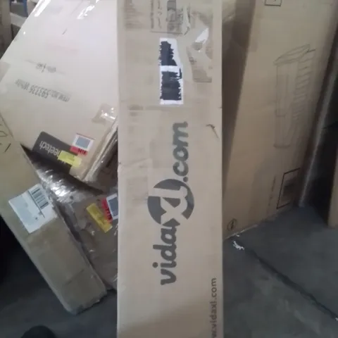 BOXED METAL BED FRAME WHITE