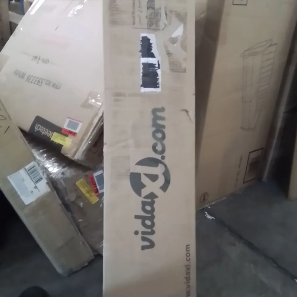 BOXED METAL BED FRAME WHITE