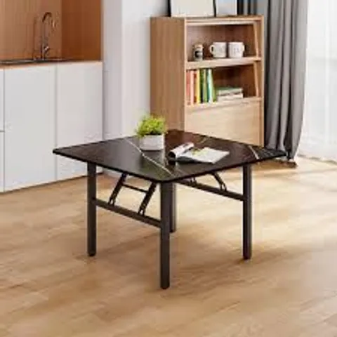 BOXED LIVING AND HOME FOLDING TABLE - BLACK (1 BOX)