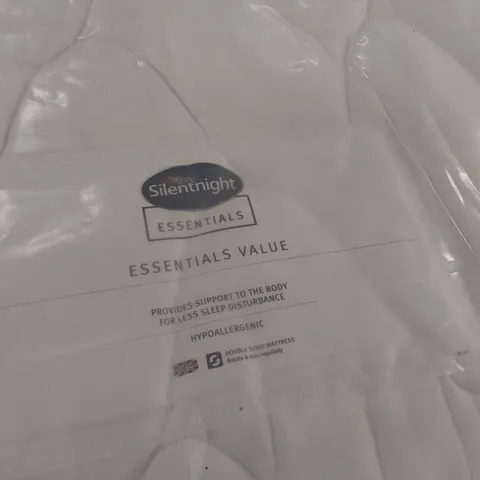 BAGGED SILENTNIGHT ESSENTIALS VALUE OPEN SPRUNG MATTRESS 4'6" DOUBLE