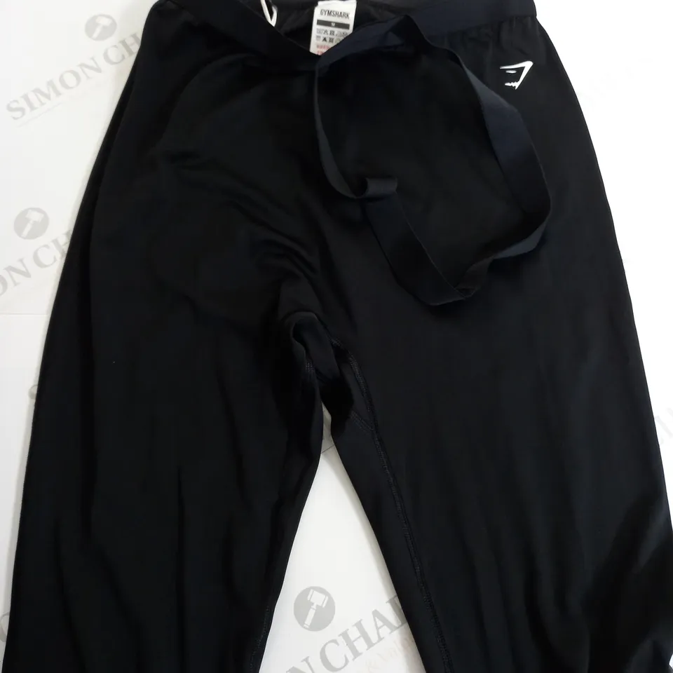 GYMSHARK STRAPPY WAISTBAND LEGGING BLACK SIZE MEDIUM