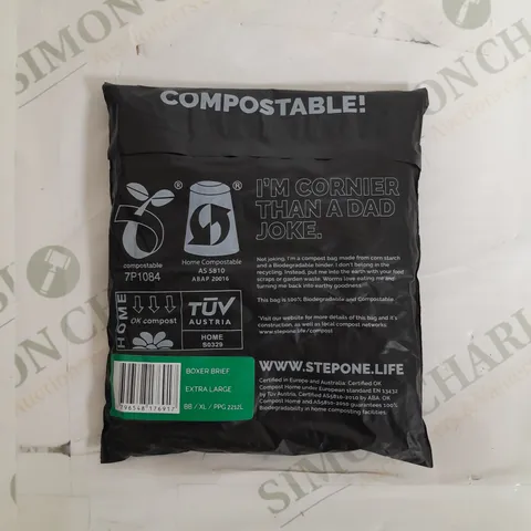 SEALED STEPONE BOXER BRIEF EXTRA LARGE 