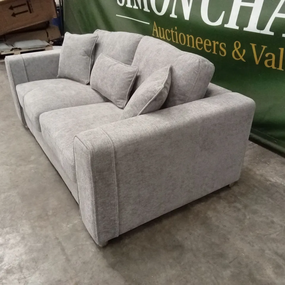 HOUSMAN 2 SEATER GREY FABRIC SOFA